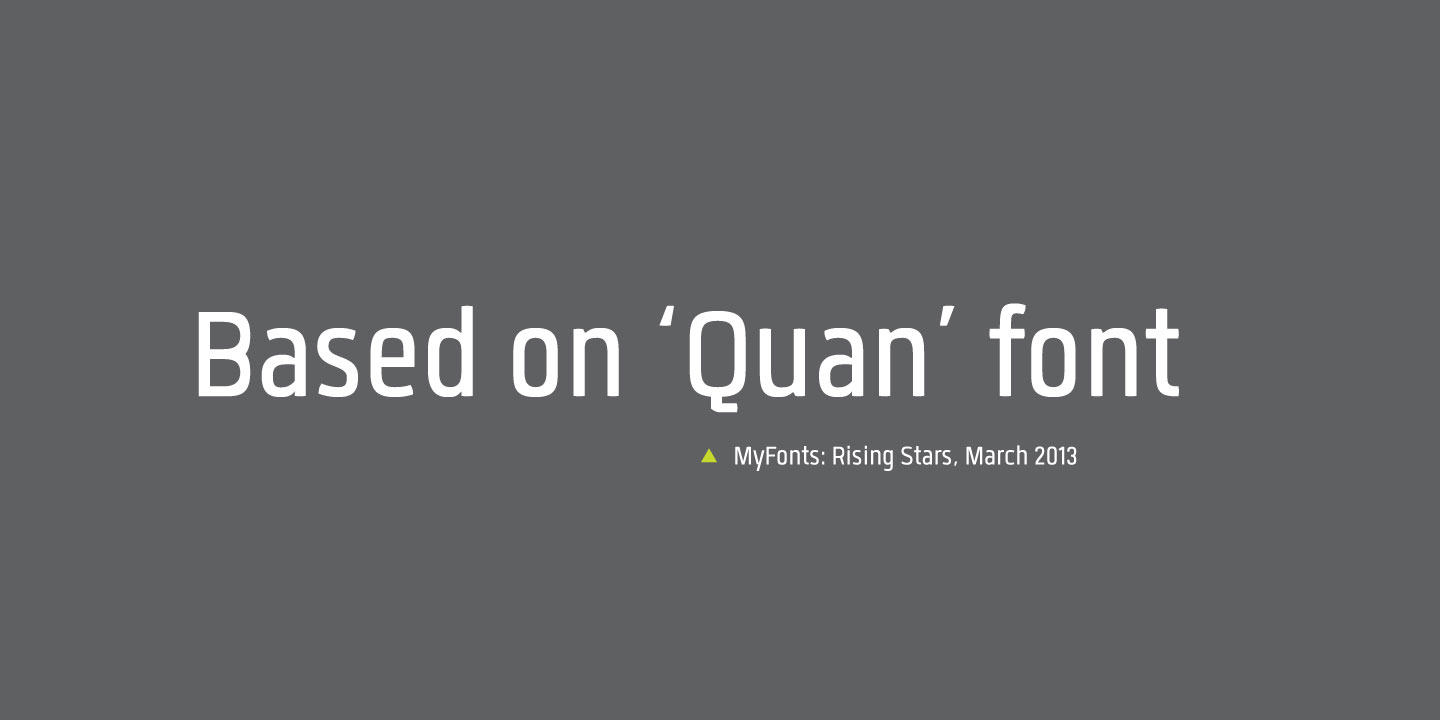 Przykładowa czcionka Quan Slim #6